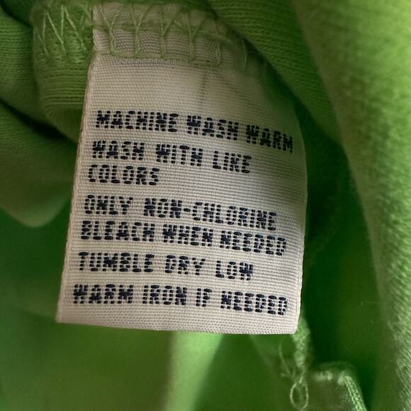 Key Lime Green Y2K Polo Ralph Lauren Kanye Size XL XXL 90s Big Tall 100% cotton - Picture 12 of 14